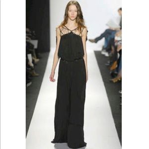 BCBGMAXAZRIA RUNWAY Black Jersey Dress Size Medium